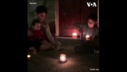 世界各地著名地标为地球一小时熄灯