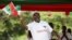Evariste Ndayishimiye, Secretary General of Burundi's ruling party, the National Council for the Defense of Democracy-Forces for the Defense of Democracy (CNDD-FDD), attends their rally ahead of the referendum in Bujumbura, Burundi, May 14, 2018. 