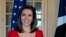 Morgan Ortagus, la nouvelle porte-parole du Département d'Etat américain.