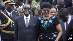 President Robert Mugabe and his wife, Grace, are still on the EU sanctions list