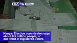 VOA60 Africa - In Kenya, a Third of Voters Went to Polls in Second Presidential Election