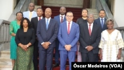 Presidente da República, Carlos Vila Nova, e membros do Governo liderado por Américo Ramos, São Tomé e Príncipe