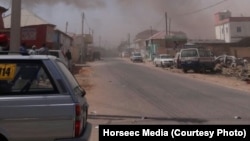 Vue sur la ville de Galkayo, juste après l'attentat-suicide Somalie, le 21 août 2016. (Horseec Media)