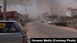 Vue sur la ville de Galkayo, juste après l'attentat-suicide Somalie, le 21 août 2016. (Horseec Media)