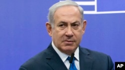 Le Premier ministre israélien Benjamin Netanyahu, Bruxelles, 11 decembre 2017