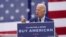 Democratic presidential candidate former Vice President Joe Biden speaks at a campaign event on manufacturing and buying American-made products at UAW Region 1 headquarters in Warren, Michigan, Sept. 9, 2020.