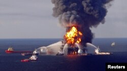 BP mengaku bersalah atas insiden tumpahan minyak di Deepwater Horizon, lepas pantai Louisiana (21 April 2010).
