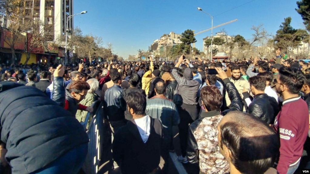 مظاهرات مردم ایران در شهر مشهد