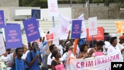 Une manifestation à Luanda, Angola, 18 mars 2017.