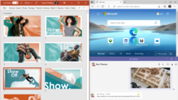 Microsoft announced that its latest OS version, Windows 11, includes tools aimed at making it easier for users to organize apps and documents on different sized desktops. (Image Courtesy: Microsoft)