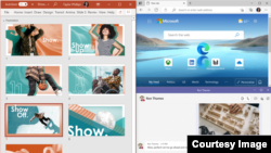 Microsoft announced that its latest OS version, Windows 11, includes tools aimed at making it easier for users to organize apps and documents on different sized desktops. (Image Courtesy: Microsoft)