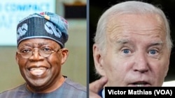 Shugaban Najeriya Bola Tinubu da takwararsa na Amurka Joe Biden