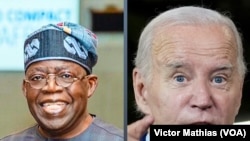 Shugaban Najeriya Bola Tinubu da takwararsa na Amurka Joe Biden