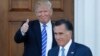 Trump abre reconciliación con Romney en reunión