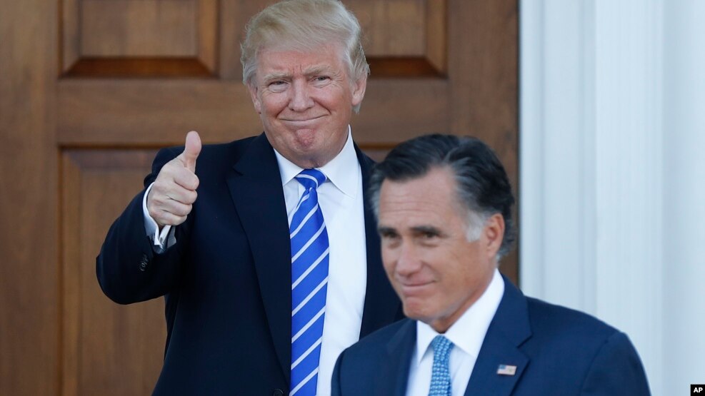 Se reunieron durante algo más de una hora en una propiedad que el magnate neoyorquino tiene en Nueva Jersey. Romney se negó a respaldar a Trump durante la campaña electoral y llegó a calificarle de "fraude" y "farsante".