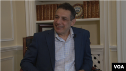 Lebanese internet freedom activist and U.S. permanent resident Nizar Zakka speaks to VOA Persian at his home in Washington, June 24, 2019. Iran released him from four years in prison on June 11.