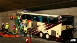 ۲۸ کشته در تصادف اتوبوس در سوئیس 