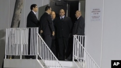 Security is seen at the loading dock outside the Beverly Hilton Hotel Saturday Feb. 11, 2012 in Beverly Hills Calif. Whitney Houston was pronounced dead in her room on the fourth floor of the hotel on Saturday.