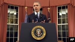 Tổng thống Obama phát biểu trước cả nước tại Phòng Bầu dục trong Tòa Bạch Ốc, ngày 6 tháng 12, 2016.