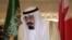 King Abdullah of Saudi Arabia welcomes the Gulf Arab leaders as they arrive in the Saudi capital Riyadh to take part in the opening of the Gulf Cooperation Council summit in Riyadh, Saudi Arabia, Tuesday, May 10, 2011.
