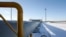 Pipa gas di stasiun pompa Gazprom untuk mengekspor gas, 13 Januari 2009. (Foto: Denis Sinyakov/Reuters)