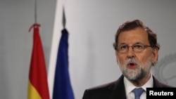 Mariano Rajoy à Madrid, en Espagne le 27 octobre 2017.