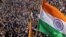 Protest against farm laws at Bhainswal village, U.P., India, Feb 5, 2021. 