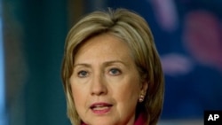 US Secretary of State Hillary Clinton (file photo)