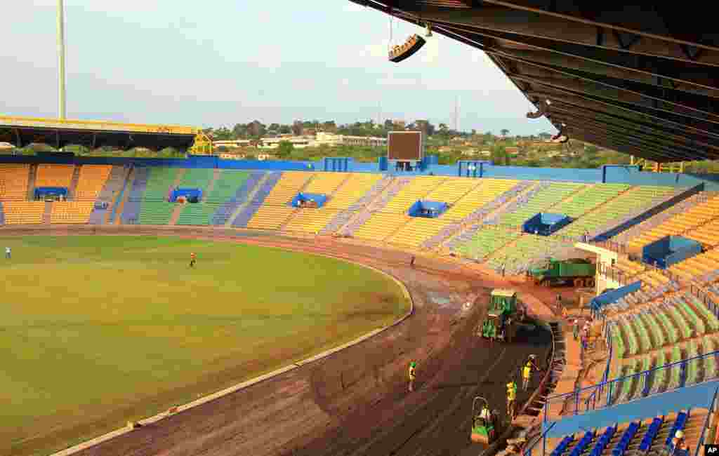 Interior view of the south side of the Franceville stadium (Gabon Local Organizing Committee)