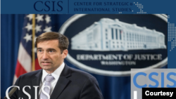 美國司法部國家安全事務助理部長德默斯（John C. Demers）2020年8月12日出席戰略與國際研究中心(CSIS)主辦的一場視訊會（CSIS網站）