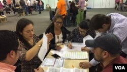 Contagem de votos do referendo.