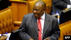 Cyril Ramaphosa terpilih sebagai Presiden baru Afrika Selatan, Kamis (15/2). 