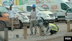 North Koreans working at a construction site in Dakar, Senegal, Sept. 16, 2019. (Credit: Kim Seon-myung)