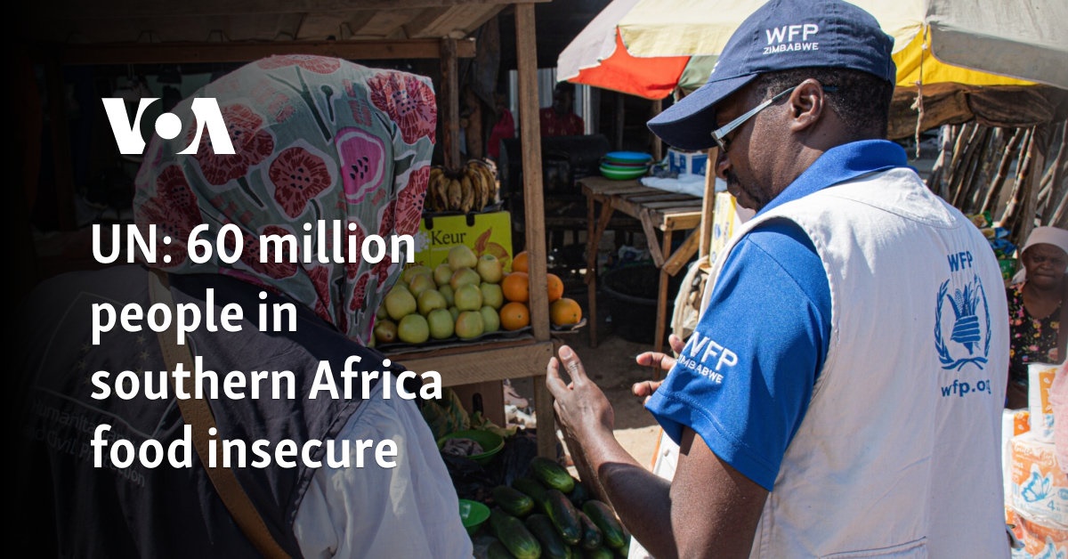 UN: 60 million people in southern Africa food insecure