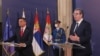 Predsednik Slovenije Borut Pahor i predsednik Srbije Aleksandar Vučić (foto Fonet)