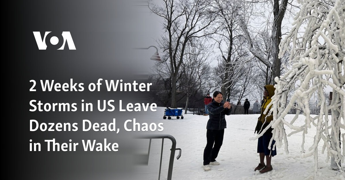 2 Weeks of Winter Storms in US Leave Dozens Dead, Chaos in Their Wake