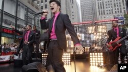 Bruno Mars performs on the NBC "Today" television program in New York, June 24, 2011.