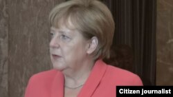 Angela Merkel shugabar kasar Jamus da yanzu take ziyara a Nijar