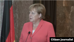 Chansela wa Ujerumani, Angela Merkel akiwa nchini Niger