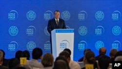 FILE - Liu Jianchao, a top Chinese diplomat, speaks at the 11th World Peace Forum in Beijing on July 2, 2023. Liu was in Washington on Jan. 12, 2024, meeting with U.S. Secretary of State Antony Blinken a day before Taiwan's elections.