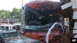 Un accident d'un autobus