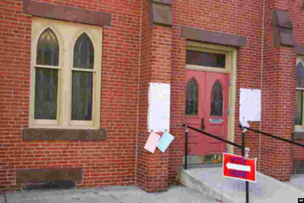 设在教会的投票站