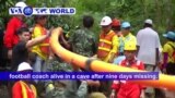 VOA60 World- Thai navy find youth soccer team trapped in cave alive after nine days