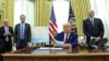 U.S. President Donald Trump signs executive orders for reciprocal tariffs in Washington