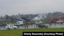 Mpepo moko epeli moto na aéroport ya Goma, Nord-Kivu, 9 janvier 2019. (VOA/Charly Kasereka)