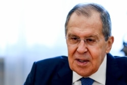 FILE - Russian Foreign Minister Sergey Lavrov attends a meeting in Moscow, Sept. 23, 2020.