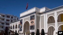 FILE—A view of the Mohammed VI Museum of Modern and Contemporary Art, where a Cuban art exhibition is being held, in Rabat, April 1, 2024.