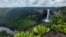 TOPSHOT - View of Kaieteur, the world's largest single drop waterfall, located in the Potaro-Siparuni region of Guyana, on April 12, 2023. The falls are part of Essequibo, an oil-rich disputed area of 160,000 square kilometers.