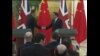 中英政府首脑承诺开放经贸和人权对话