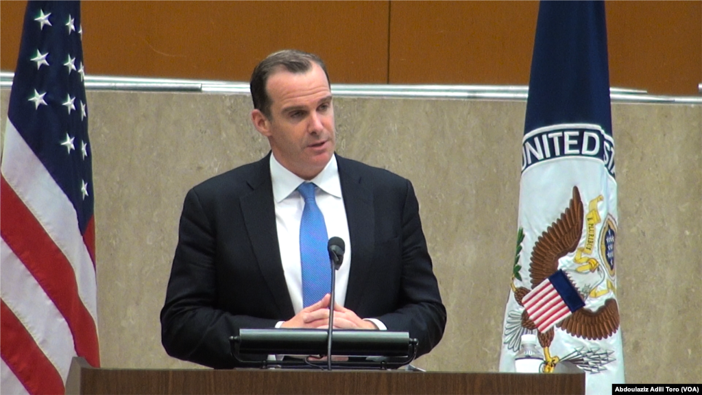 Wakilin shugaban Amurka na musamman a kan yaki da kungiyar Daesh ko ISIS, Brett McGurk.